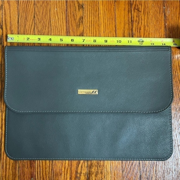 Air France Airlines Concorde Leather Document Portfolio, grey - Picture 3 of 6